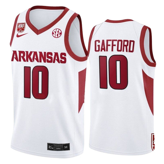 NCAAB Daniel Gafford Arkansas Razorbacks 10 Jersey