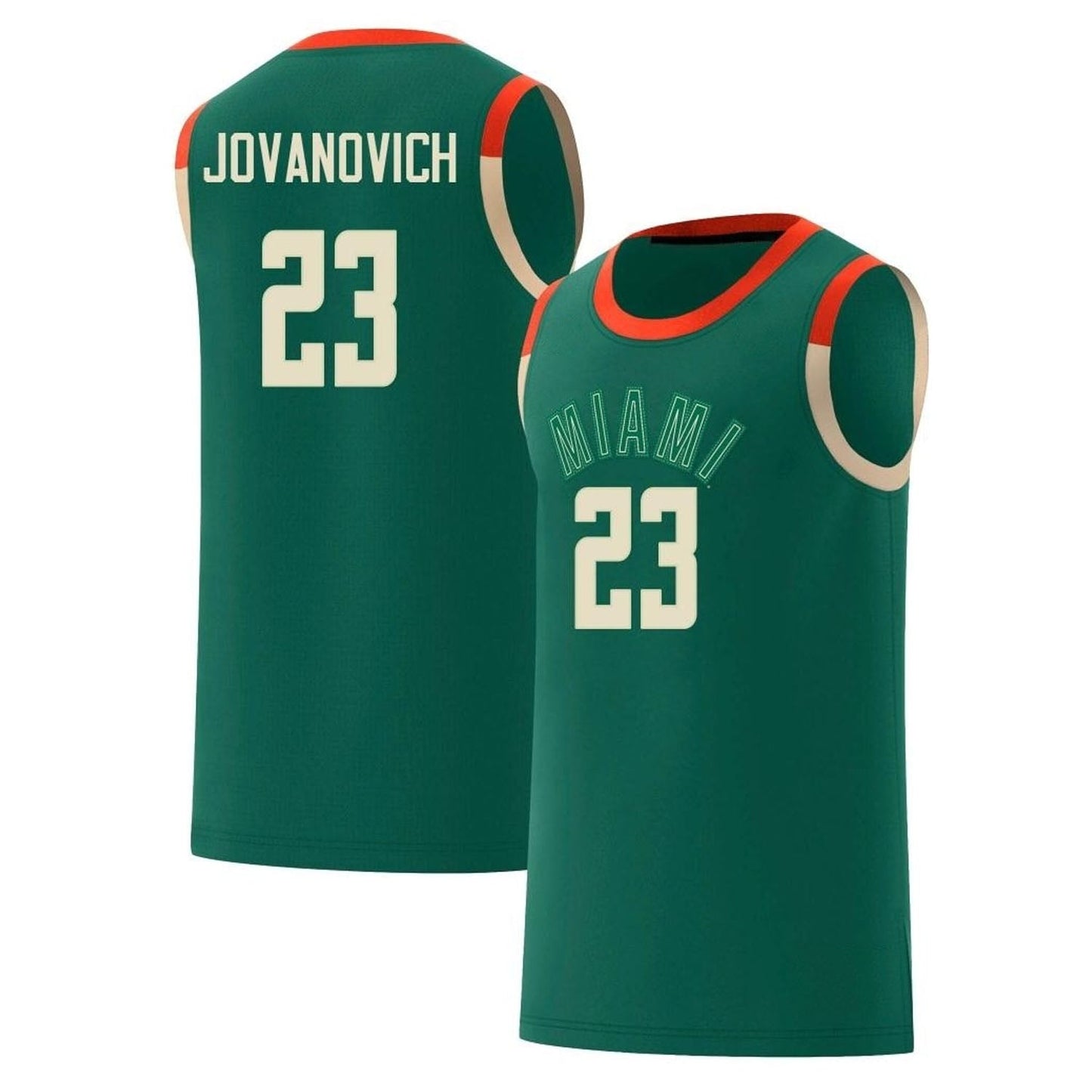 NCAAB Danilo Jovanovich Miami Hurricanes 23 Jersey