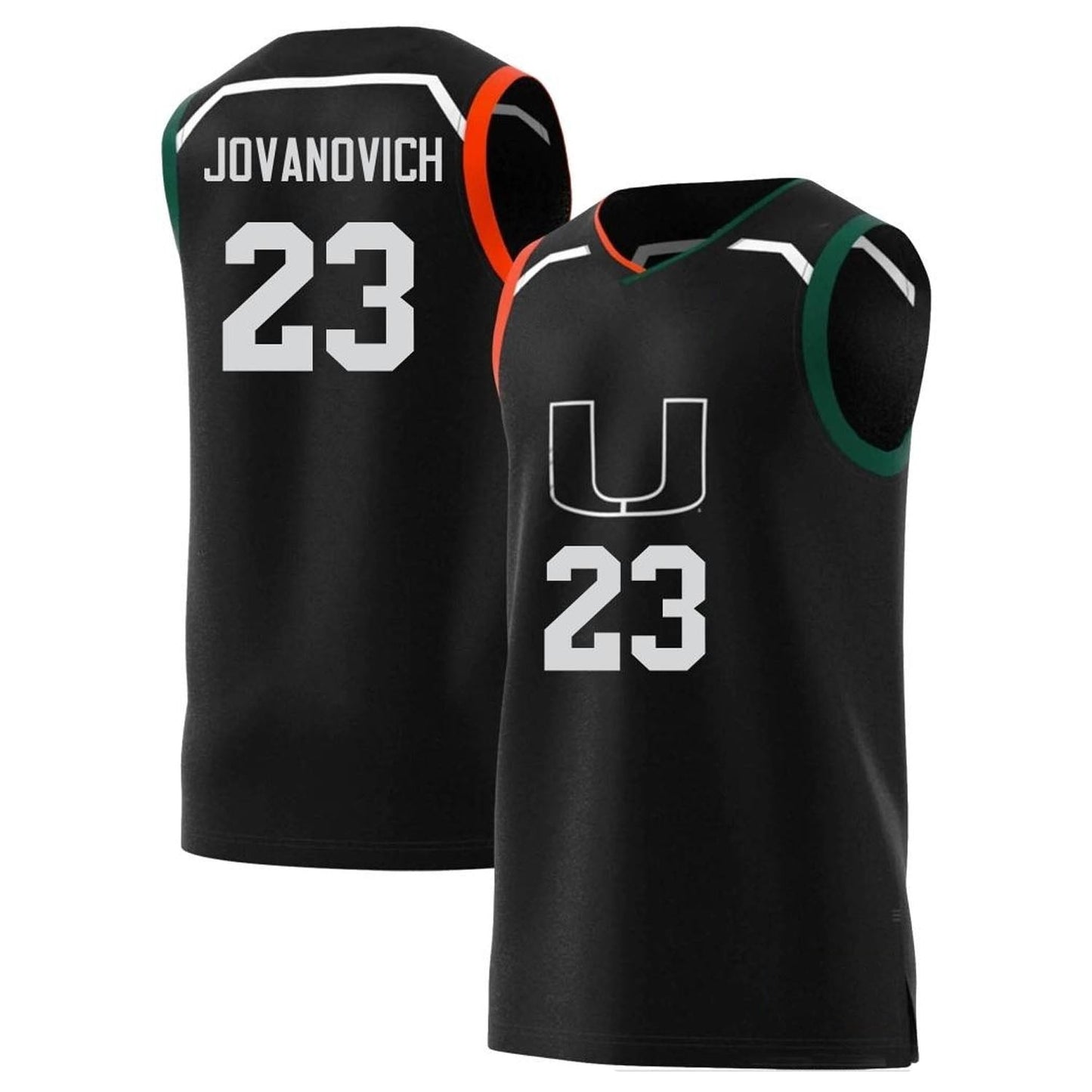 NCAAB Danilo Jovanovich Miami Hurricanes 23 Jersey
