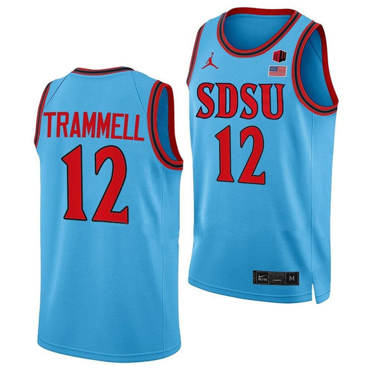 NCAAB Darrion Trammell San Diego State Aztecs 12 Jersey