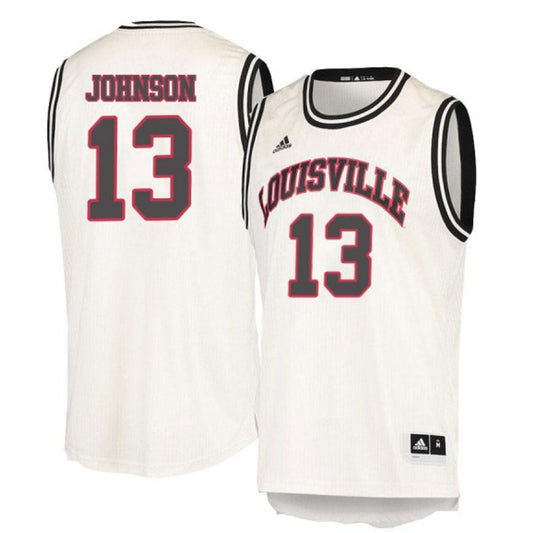 NCAAB David Johnson Louisville Cardinals 13 Jersey