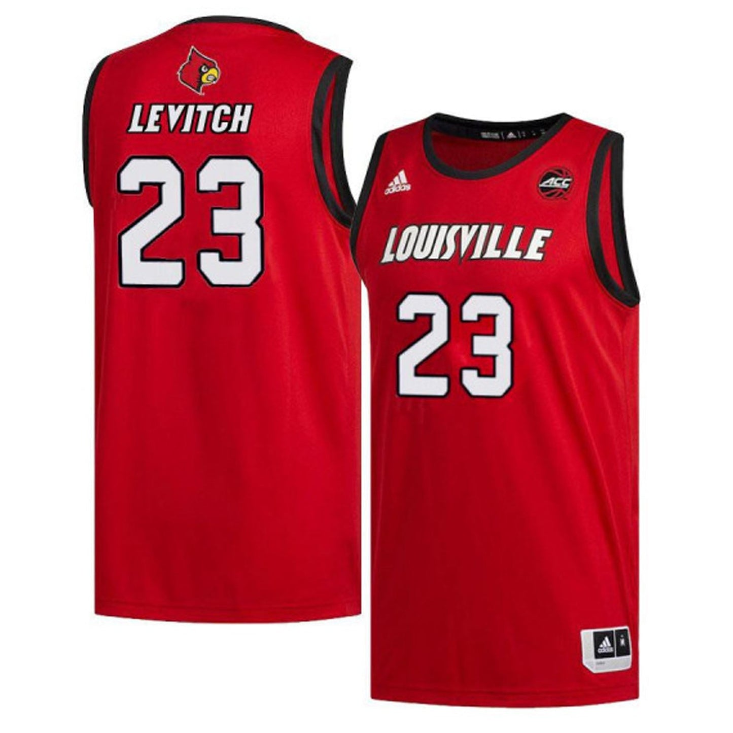 NCAAB David Levitch Louisville Cardinals 23 Jersey