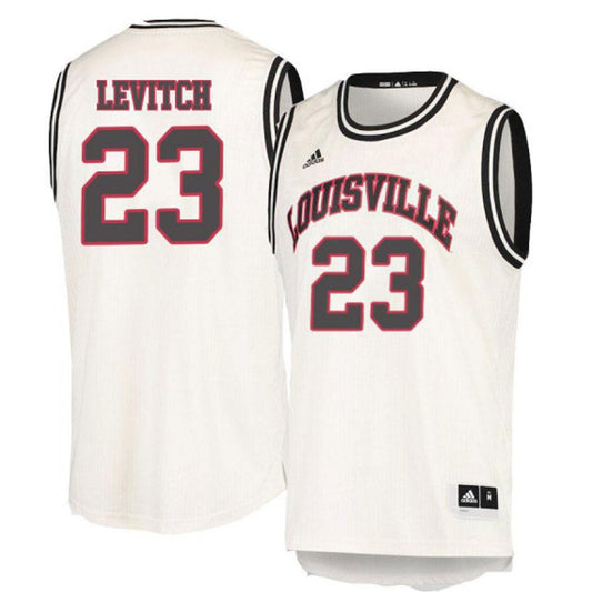NCAAB David Levitch Louisville Cardinals 23 Jersey