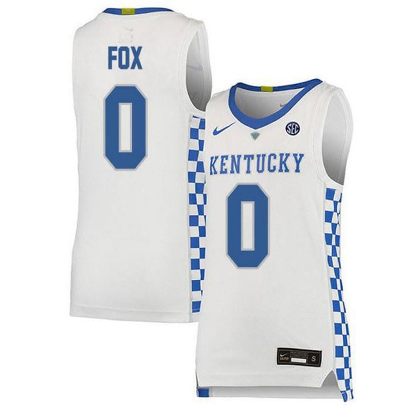 NCAAB DeAaron Fox Kentucky Wildcats 0 Jersey
