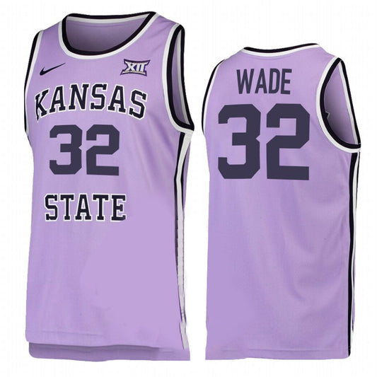 NCAAB Dean Wade Kansas State Wildcats 32 Jersey