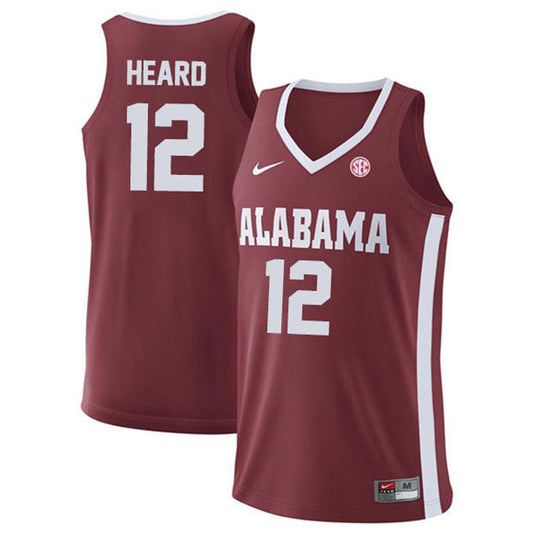 NCAAB Delaney Heard Alabama Crimson Tide 12 Jersey