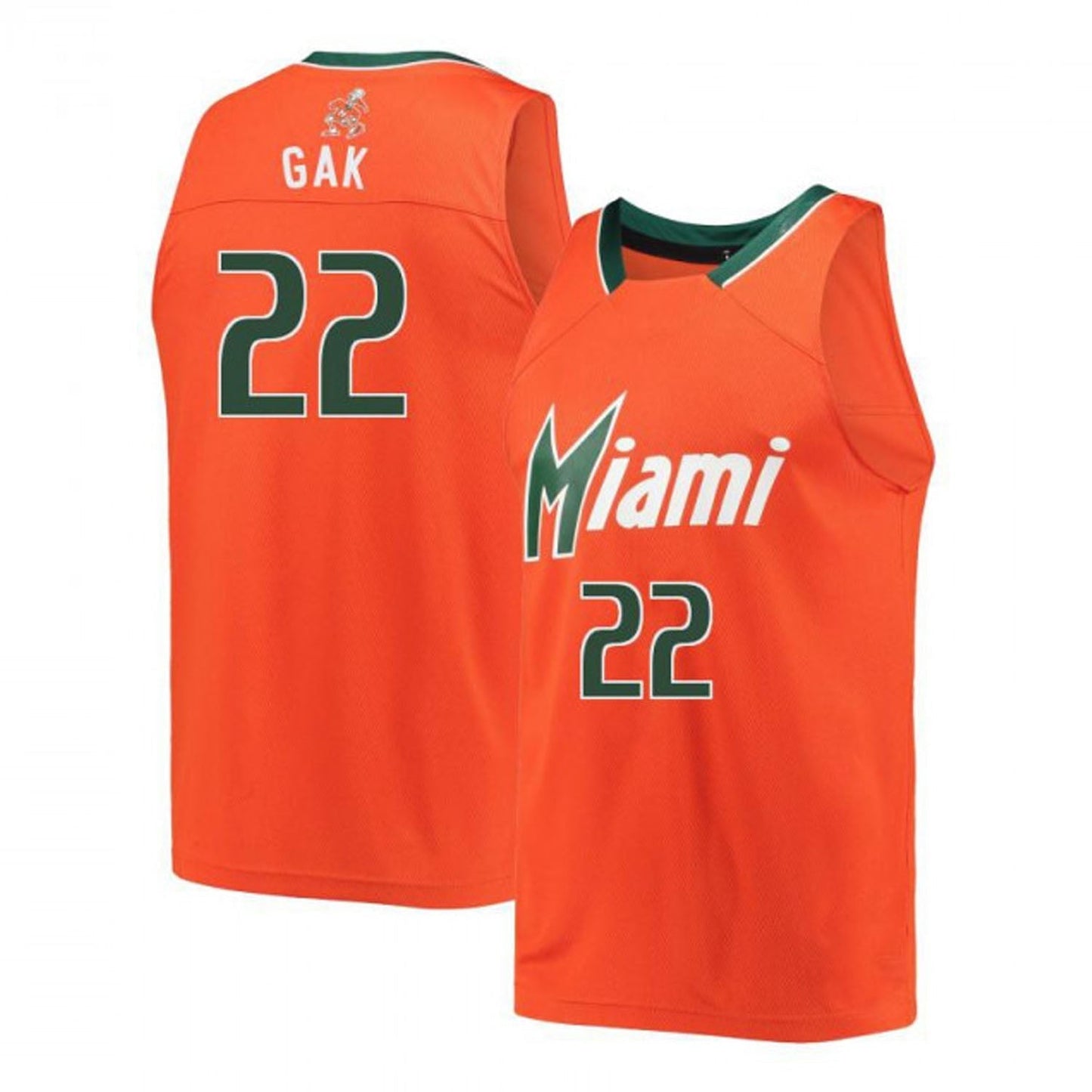 NCAAB Deng Gak Miami Hurricanes 22 Jersey