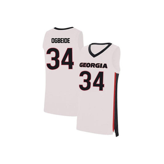 NCAAB Derek Ogbeide Georgia Bulldogs 34 Jersey