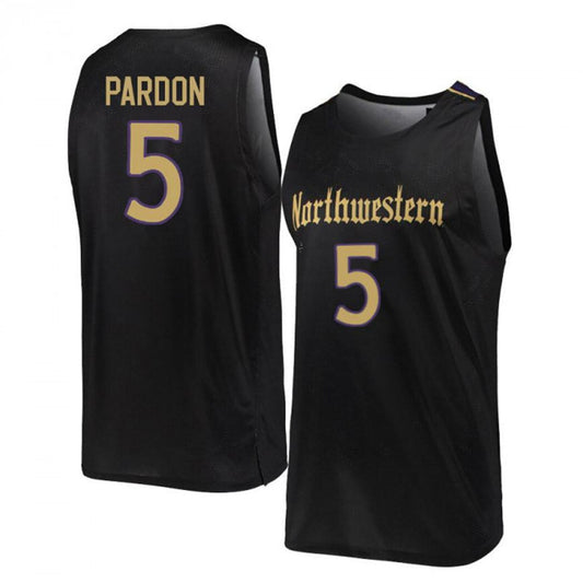 NCAAB Dererk Pardon Northwestern Wildcats 5 Jersey