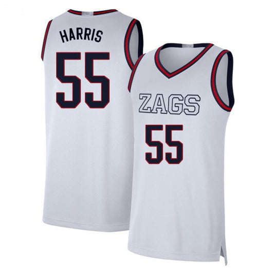 NCAAB Dominick Harris Gonzaga Bulldogs 55 Jersey