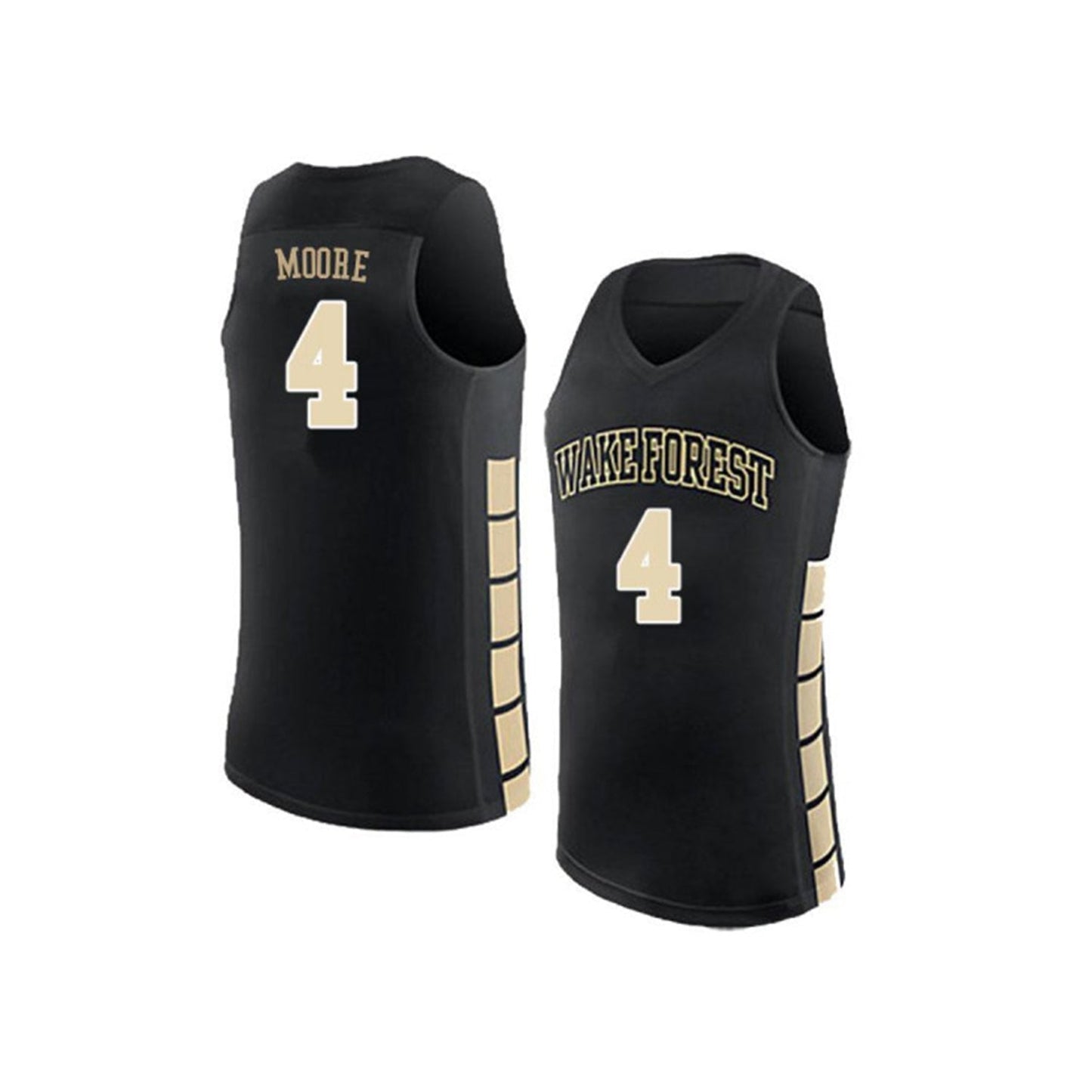 NCAAB Doral Moore Wake Forest Demon Deacons 4 Jersey