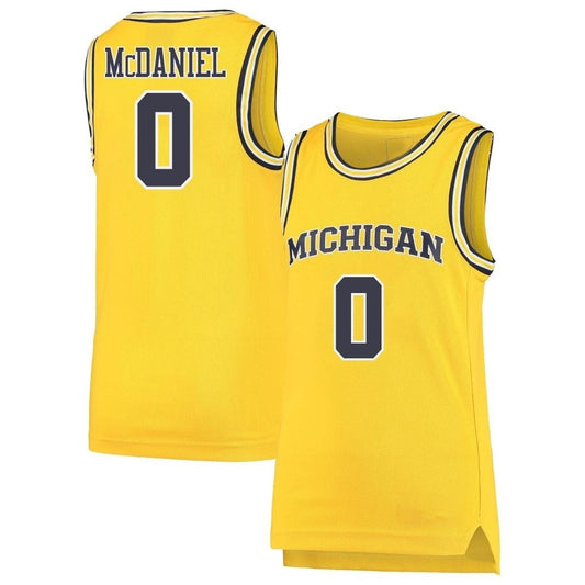NCAAB Dug McDaniel Michigan Wolverines 0 Jersey