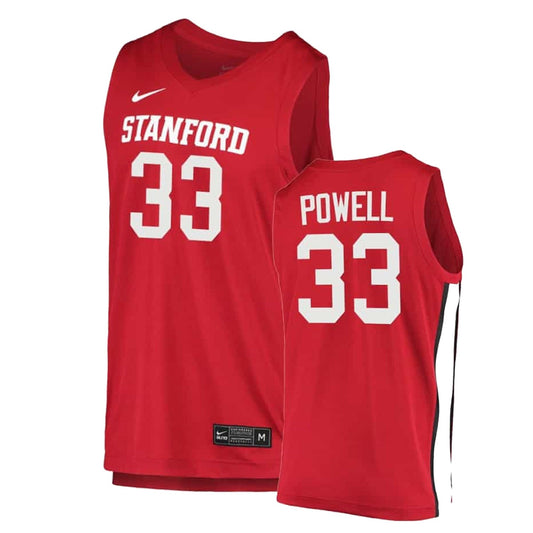 NCAAB Dwight Powell Stanford Cardinal 33 Jersey