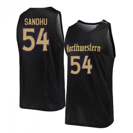 NCAAB Dylan Sandhu Northwestern Wildcats 54 Jersey