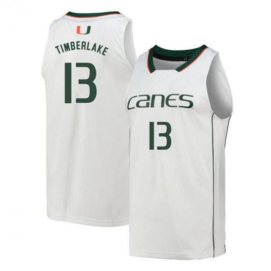NCAAB Earl Timberlake Miami Hurricanes 13 Jersey