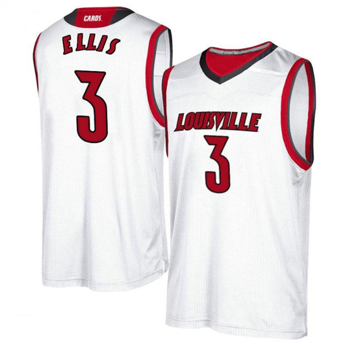 NCAAB El Ellis Louisville Cardinals 3 Jersey