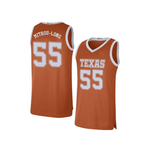 NCAAB Elijah Mitrou Texas Longhorns 55 Jersey