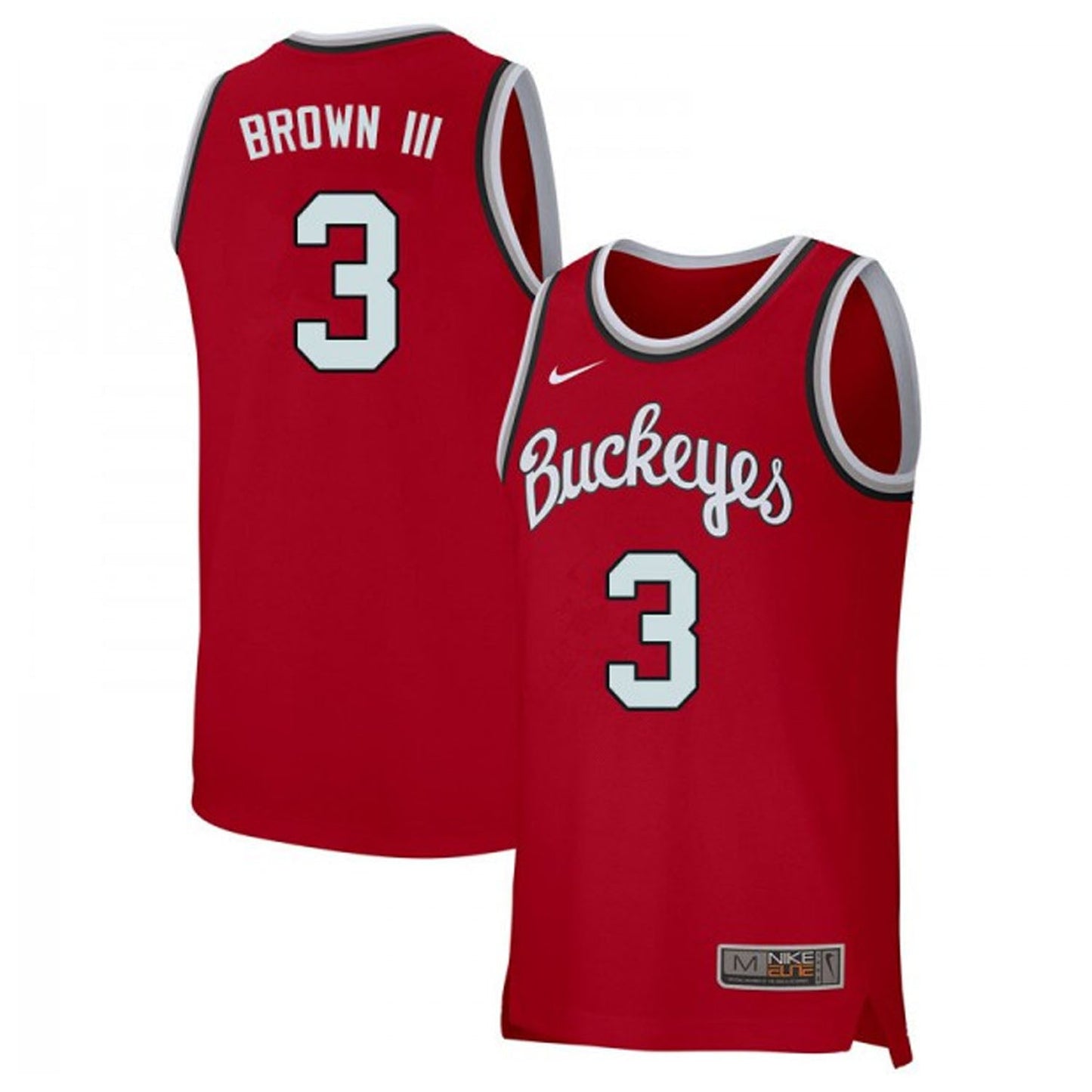 NCAAB Eugene Brown III Ohio State Buckeyes 3 Jersey