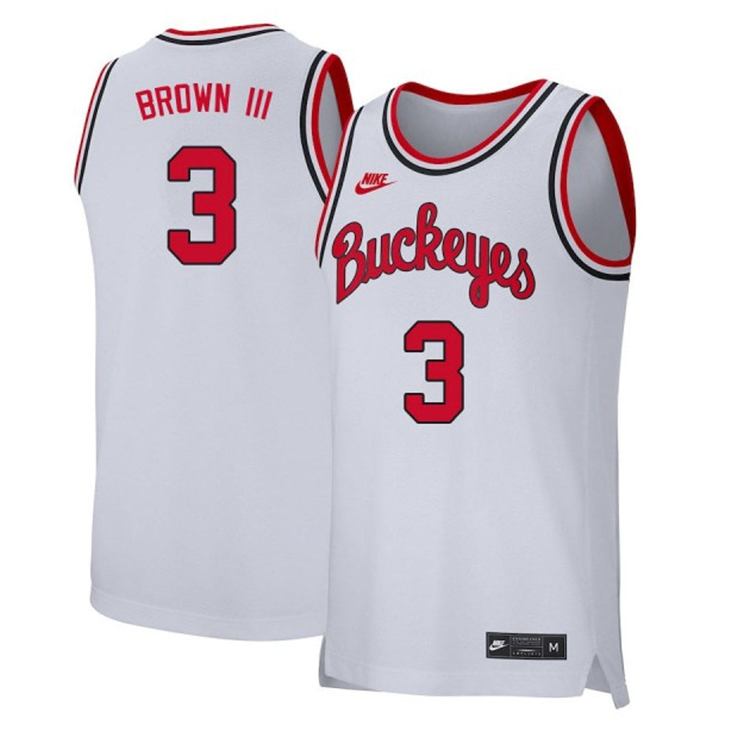NCAAB Eugene Brown III Ohio State Buckeyes 3 Jersey