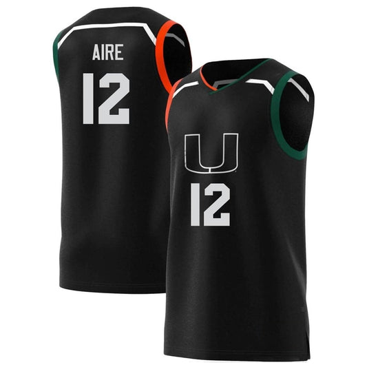 NCAAB Favour Aire Miami Hurricanes 12 Jersey