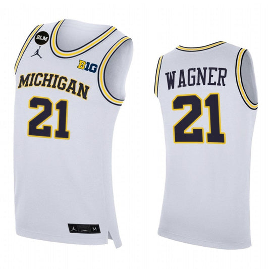 NCAAB Franz Wagner Michigan Wolverines 21 Jersey