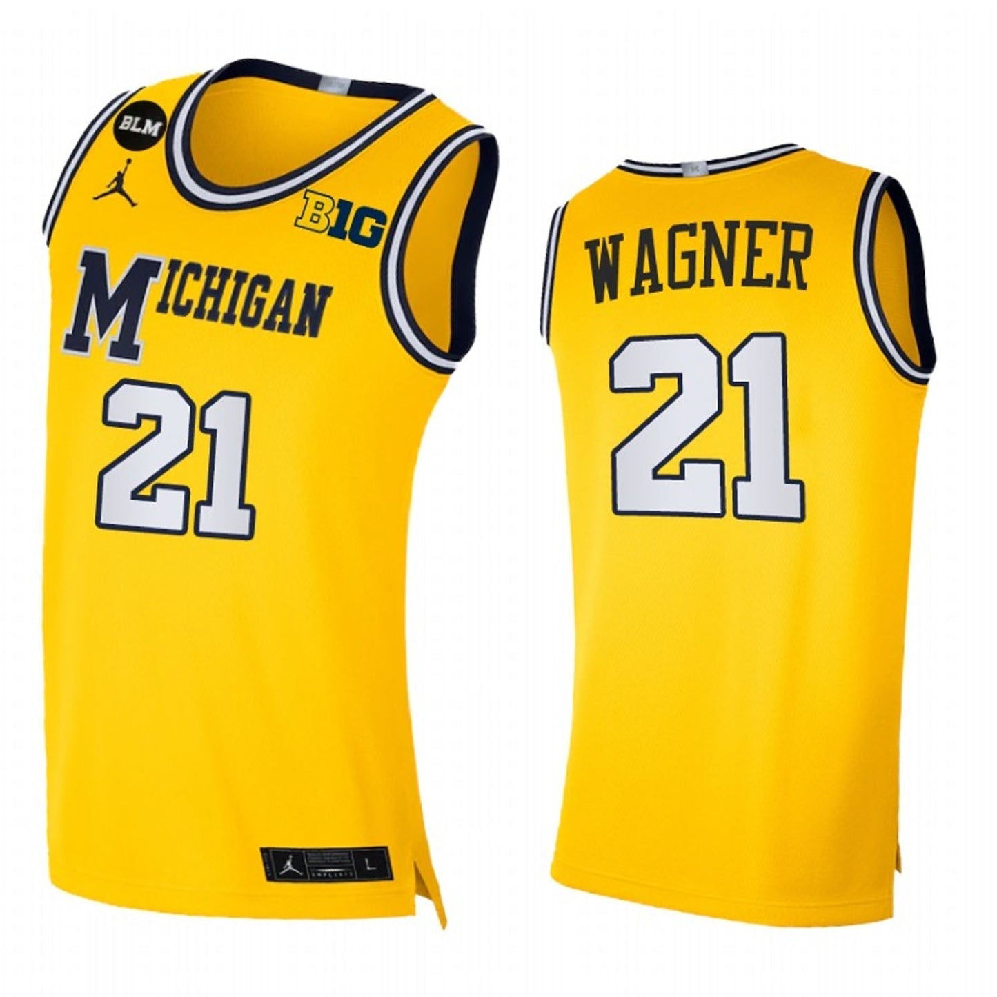 NCAAB Franz Wagner Michigan Wolverines 21 Jersey
