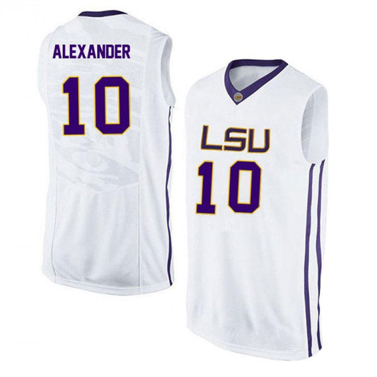 NCAAB Galen Alexander LSU Tigers 10 Jersey