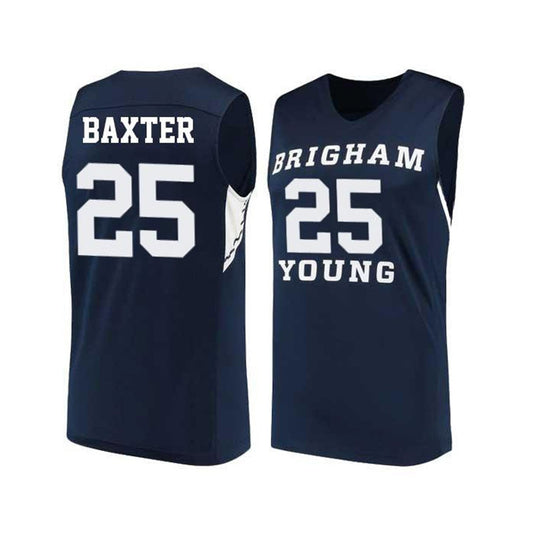 NCAAB Gavin Baxter BYU Cougars 25 Jersey