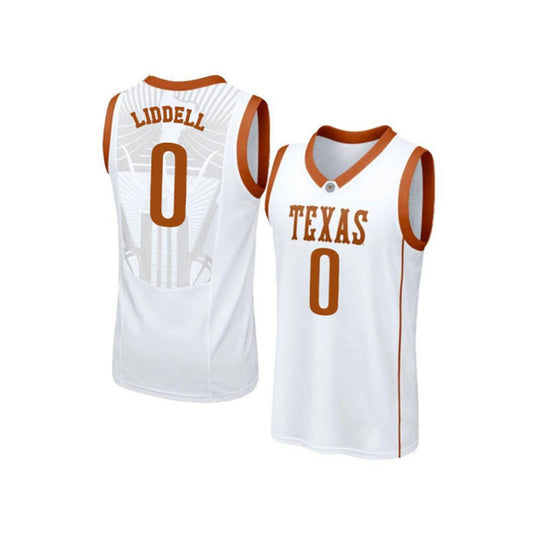 NCAAB Gerald Liddell Texas Longhorns 0 Jersey