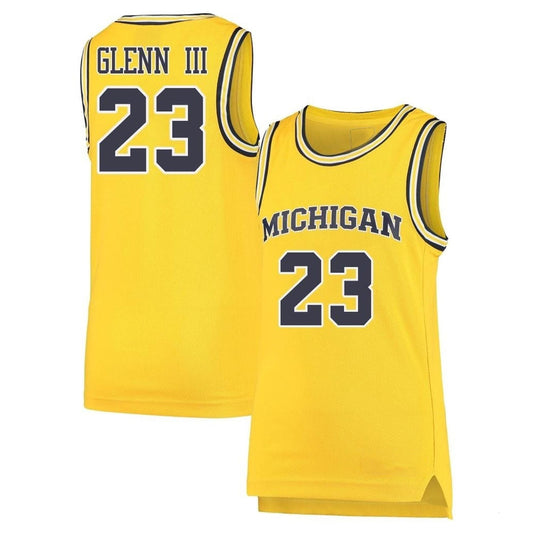 NCAAB Gregg Glenn III Michigan Wolverines 23 Jersey