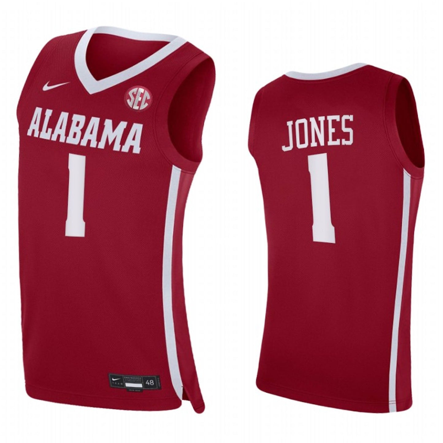 NCAAB Herbert Jones Alabama Crimson 1 Jersey