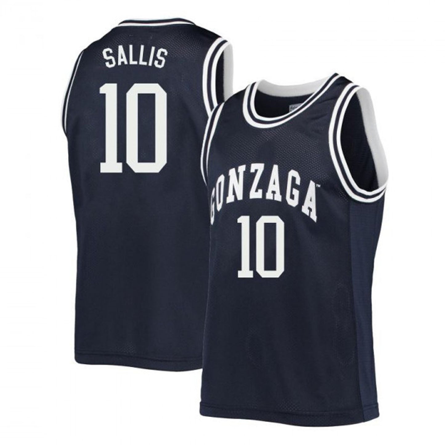 NCAAB Hunter Sallis Gonzaga Bulldogs 10 Jersey