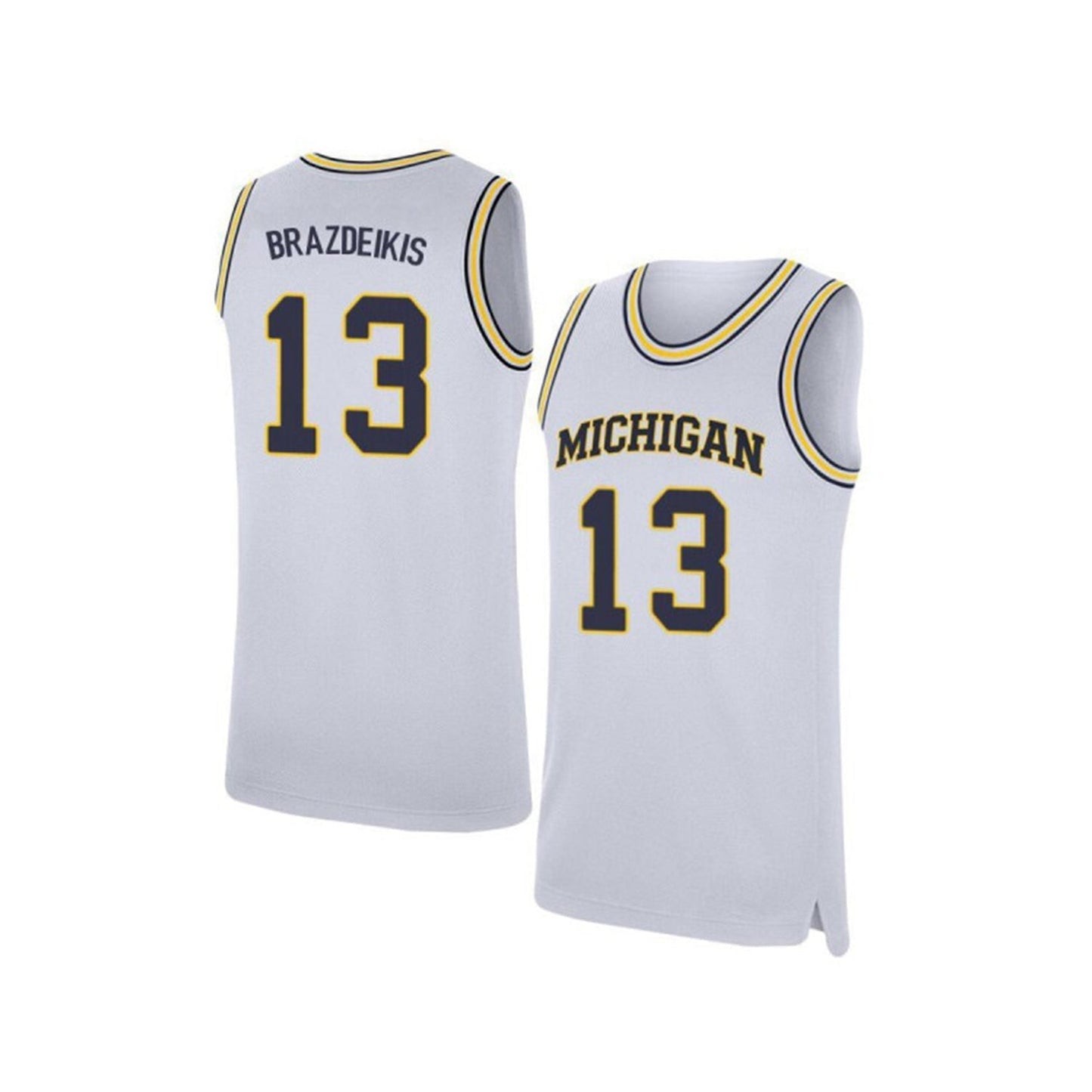 NCAAB Ignas Brazdeikis Michigan Wolverines 13 Jersey