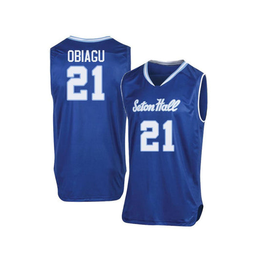 NCAAB Ike Obiagu Seton Hall Pirates 21 Jersey