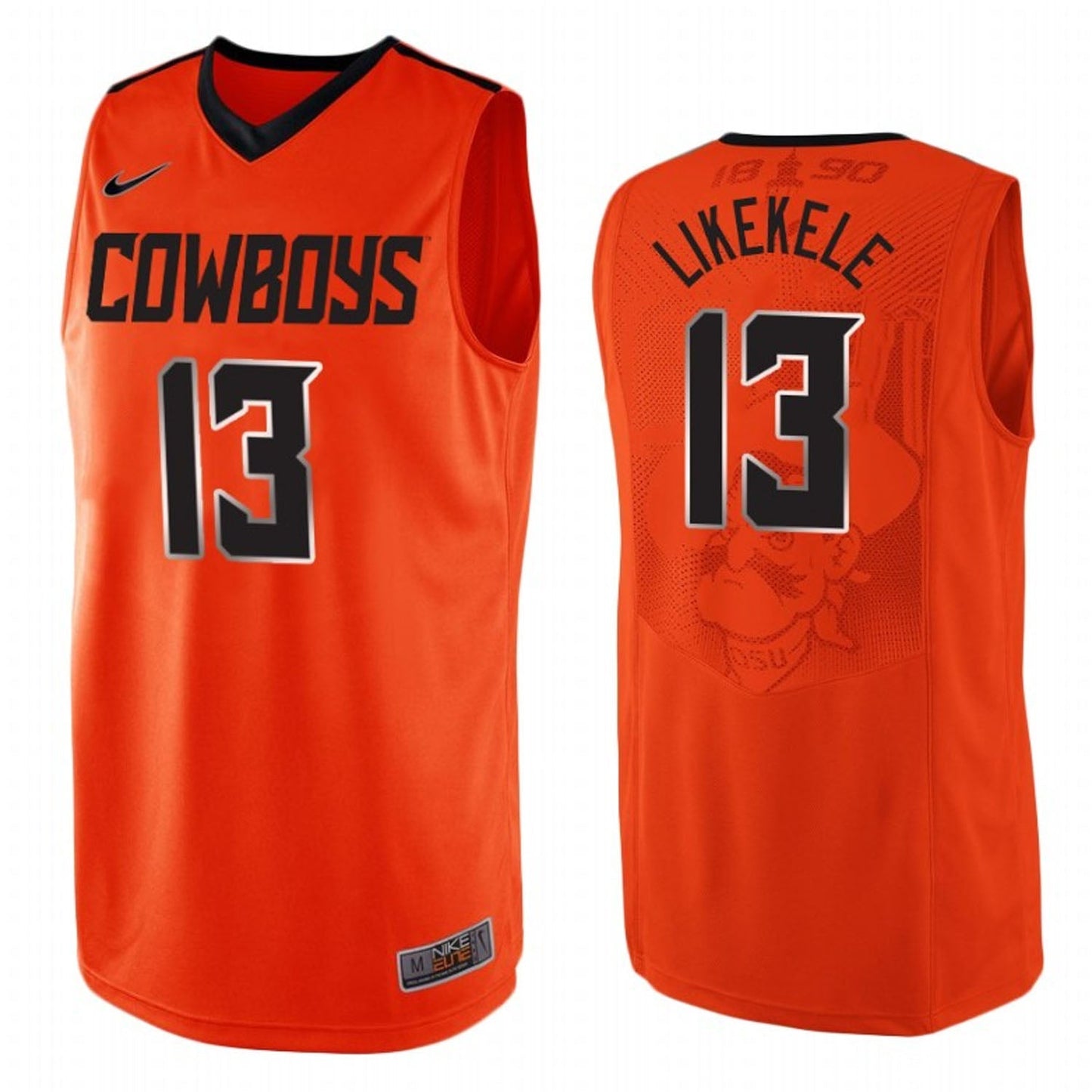 NCAAB Isaac Likekele Oklahoma State Cowboys 13 Jersey