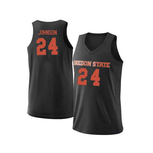 NCAAB Isaiah Johnson Oregon State Beavers 24 Jersey