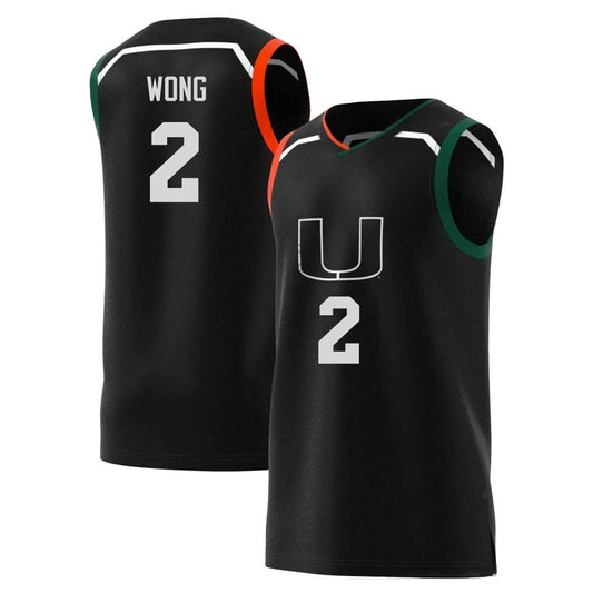 NCAAB Isaiah Wong Miami Hurricanes 2 Jersey