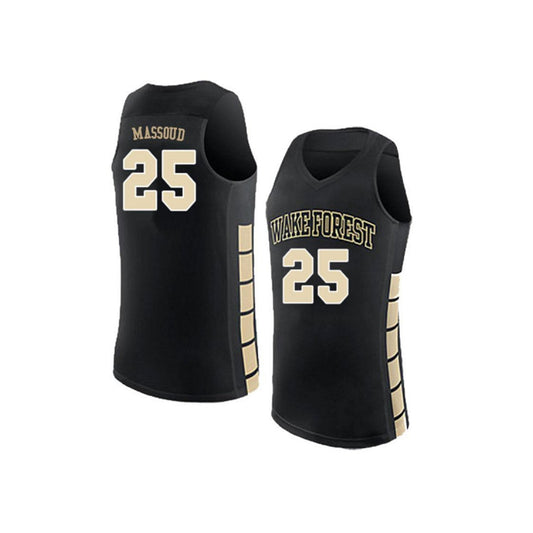 NCAAB Ismael Massoud Wake Forest Demon Deacons 25 Jersey