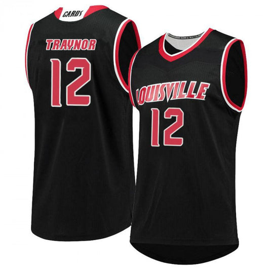 NCAAB JJ Traynor Louisville Cardinals 12 Jersey