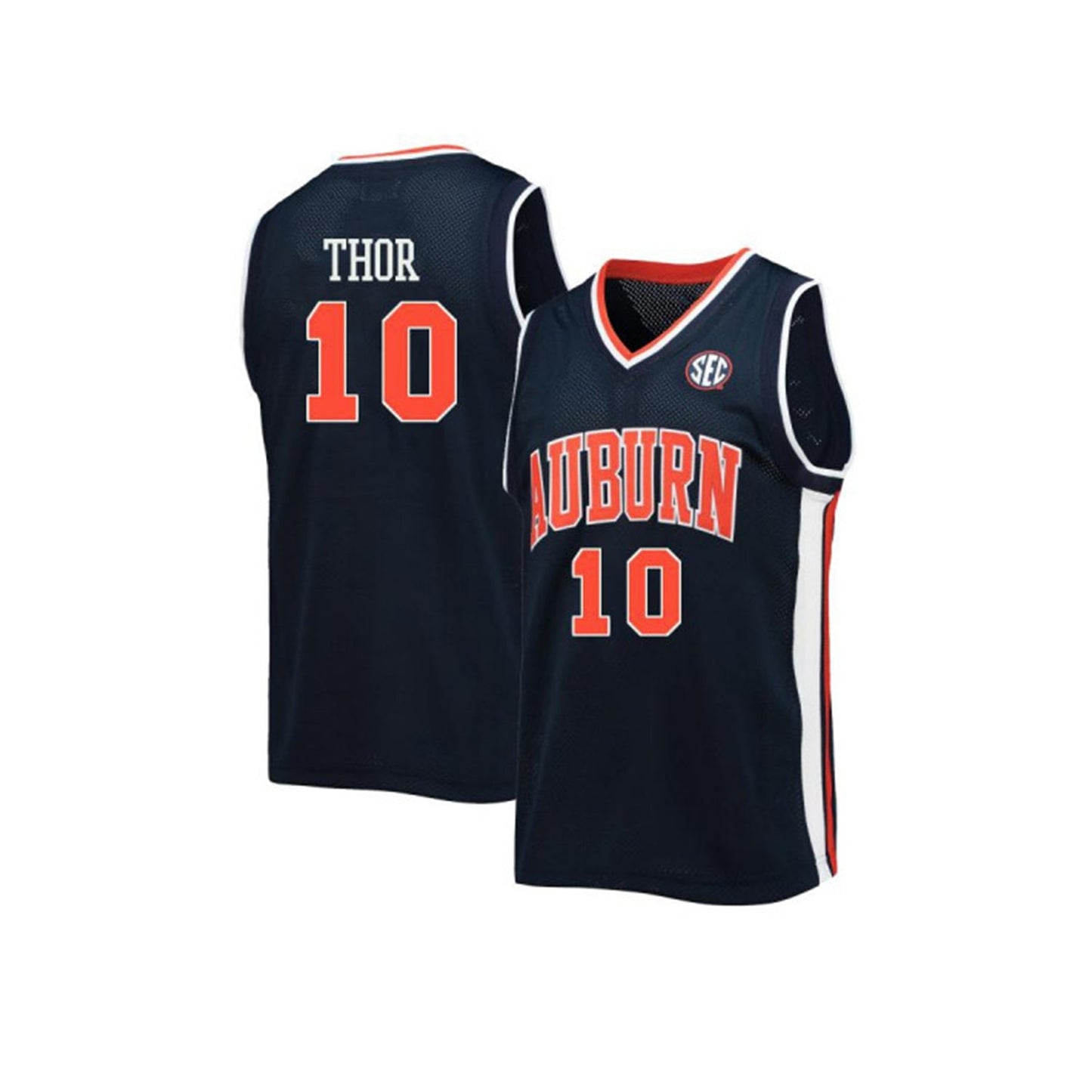 NCAAB JT Thor Auburn Tigers 10 Jersey