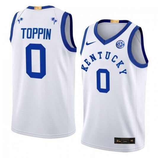 NCAAB Jacob Toppin Kentucky Wildcats 0 Jersey