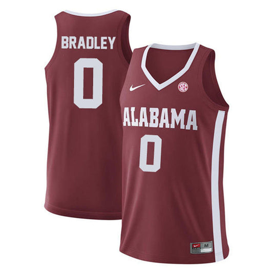 NCAAB Jaden Bradley Alabama Crimson Tide 0 Jersey