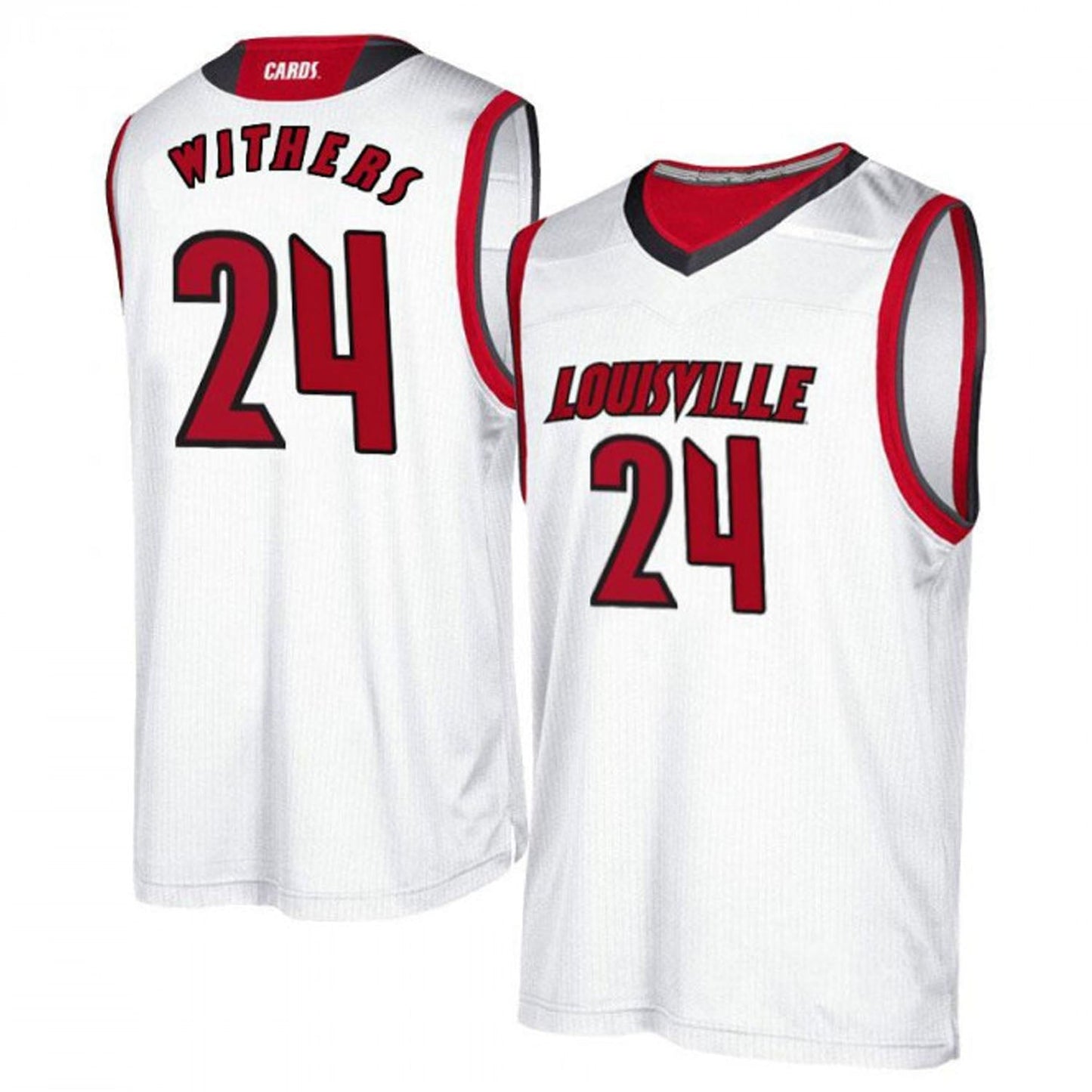 NCAAB Jae'Lyn Withers Louisville Cardinals 24 Jersey