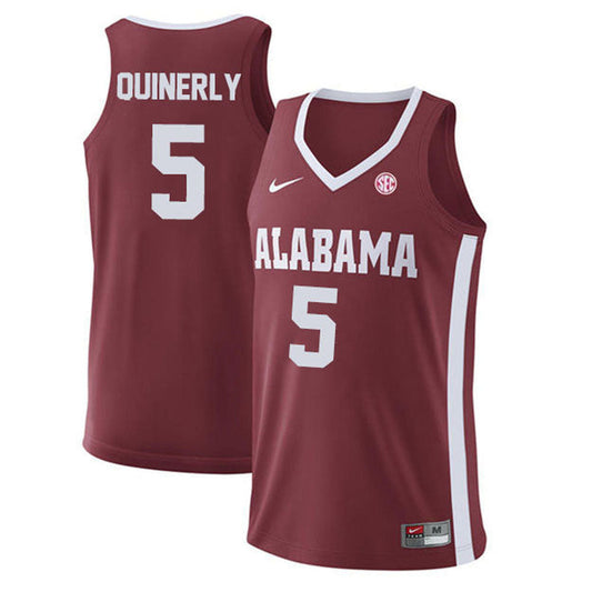 NCAAB Jahvon Quinerly Alabama Crimson Tide 5 Jersey