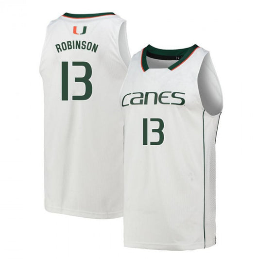 NCAAB Jakai Robinson Miami Hurricanes 13 Jersey