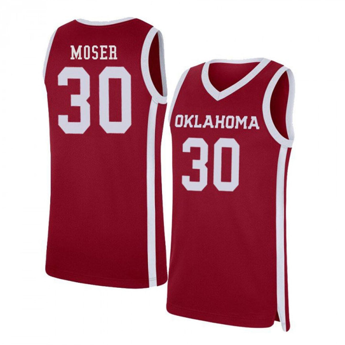 NCAAB Jake Moser Oklahoma Sooners 30 Jersey