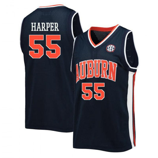 NCAAB Jalen Harper Auburn Tigers 55 Jersey