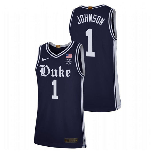 NCAAB Jalen Johnson Duke Blue Devils 1 Jersey