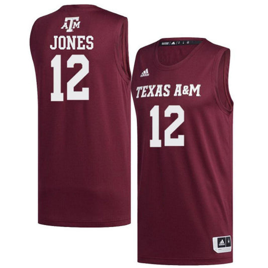 NCAAB Jalen Jones Texas A&M 12 Jersey