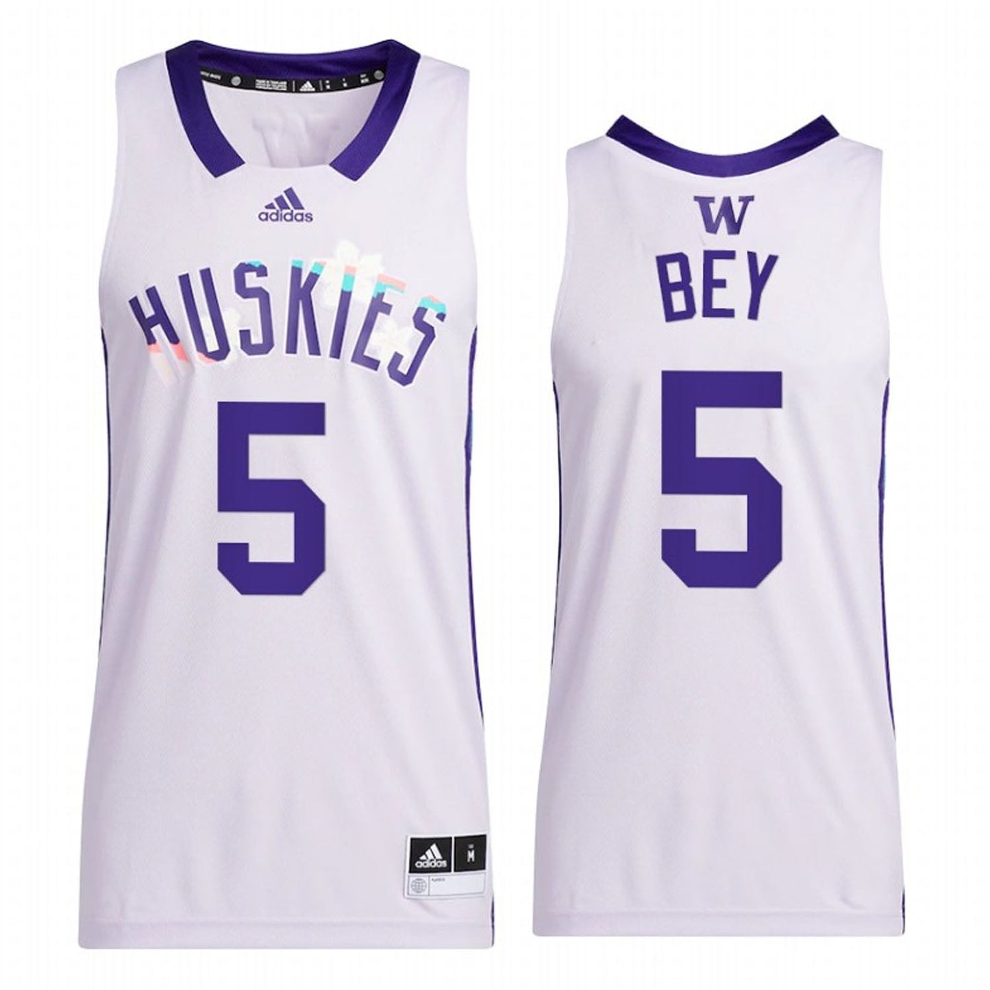NCAAB Jamal Bey Washington Huskies 5 Jersey